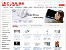 Tablet Screenshot of bizbulbs.com